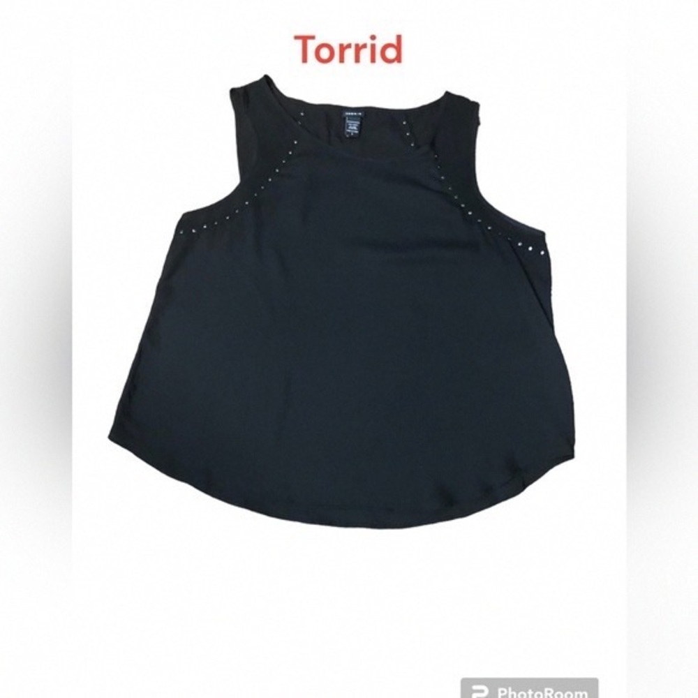 Torrid Black Studded Tank Top